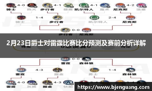 2月23日爵士对雷霆比赛比分预测及赛前分析详解